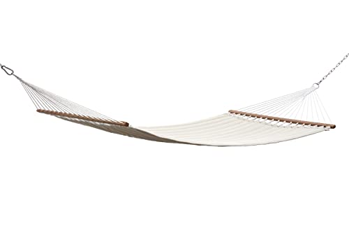 GRASEKAMP Qualität seit 1972 Stabhängematte 200 x 140 cm gepolstert Beige Hängematte Hammock Mehrpersonen 160 Kg von GRASEKAMP Qualität seit 1972