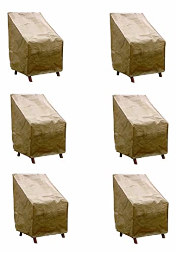 GRASEKAMP Qualität seit 1972 Stuhlhülle 6er Set Stuhlhussen Abdeckhaube Stuhl Stapelstühle - Sonderpreis von GRASEKAMP Qualität seit 1972