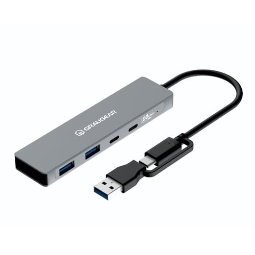 GRAUGEAR 10Gbps USB-HUB 4X USB 3.2, 2X Type-C und 2X Type-A GRAUGEAR 10Gbps USB-HUB 4X USB 3.2, 2X Type-C und 2X Type-A von GRAUGEAR