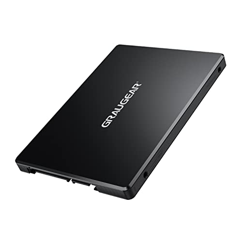 GRAUGEAR Aluminium M.2-SATA SSD Konverter, für B-Key M.2 NGFF zu 2,5” SATA, 2,5“ Bauform, 7 mm Einbauhöhe, unterstützt SSD Längen 2230/2242/2260/2280 von GRAUGEAR