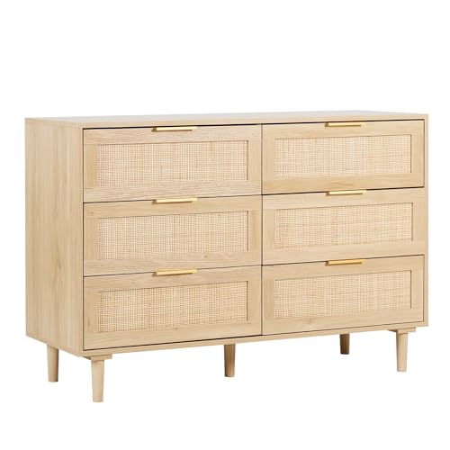 GRAVFOCE Kommode mit 6 Schubladen Rattan GRAVFOCE Kommode mit 6 Schubladen Rattan von GRAVFORCE
