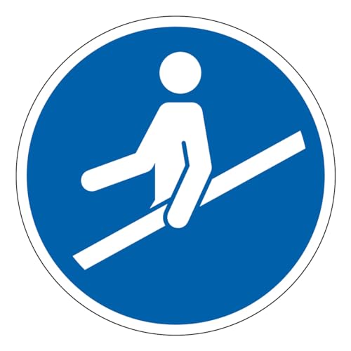 M012 - Handlauf benutzen - Schild und Pflichtbeschilderung - Abmessungen nach Wahl- Norm ISO 7010 M012 - Handlauf benutzen - Schild und Pflichtbeschilderung - Abmessungen nach Wahl- Norm ISO 7010 von GRAVURE CONCEPT