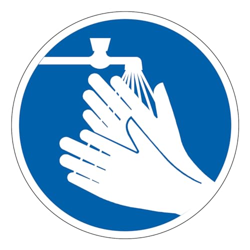 M207 - Händewaschen obligatorisch - Schild und Pflichtschild - Größe wählbar von GRAVURE CONCEPT