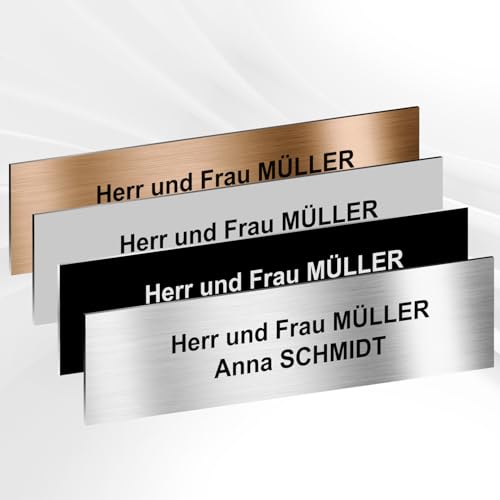 Selbstklebendes Briefkastenschild PVC – Gravierte, online personalisierbare Platte 10 x 2,5 cm Selbstklebendes Briefkastenschild PVC – Gravierte, online personalisierbare Platte 10 x 2,5 cm von GRAVURE CONCEPT