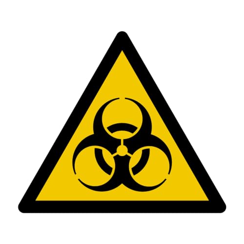 W009 - Gefahr biologische Risiken - Warnschild - Maße wählbar - Norm ISO 7010 von GRAVURE CONCEPT