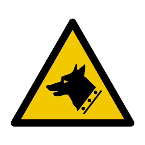 W013 - Gefahr Wachhund - Warnschild - Maße wählbar - Norm ISO 7010 von GRAVURE CONCEPT