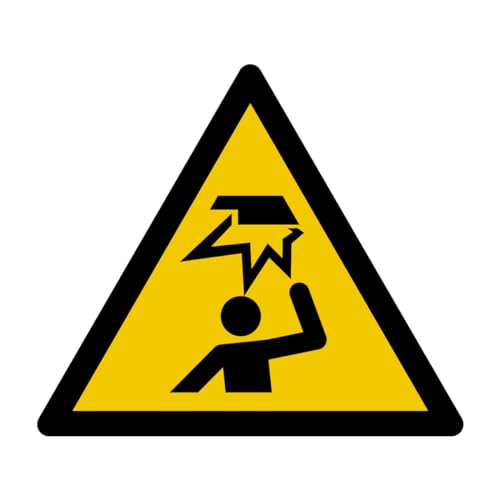W020 - Gefahr Hindernis in der Höhe - Warnschild - Maße wählbar - Norm ISO 7010 von GRAVURE CONCEPT