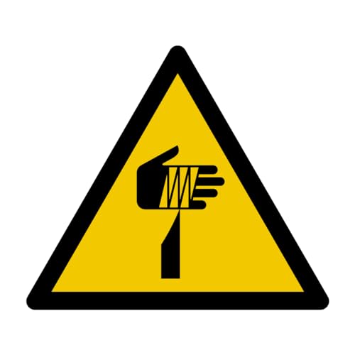 W022 - Gefahr Scharfer Gegenstand - Warnschild - Maße wählbar - Norm ISO 7010 von GRAVURE CONCEPT