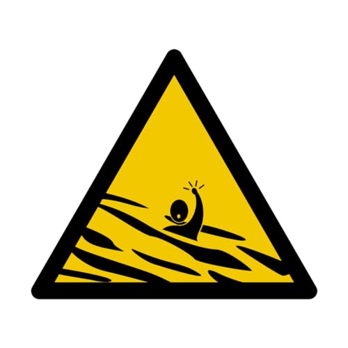 W167 - Ertrinkungsgefahr - Warnschild - Maße wählbar - Norm ISO 7010 von GRAVURE CONCEPT