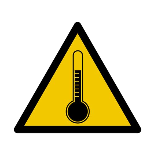 W170 - Gefahr bei hohen Temperaturen - Warnschild und Warnschild - Größe wählbar von GRAVURE CONCEPT