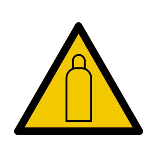 W180 - Gasflasche leer - Schild und Warnschild - Größe wählbar von GRAVURE CONCEPT