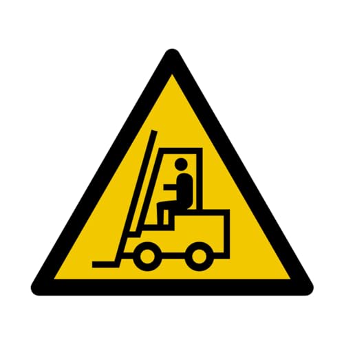 GRAVURE CONCEPT W185 Gabelstapler und andere Industriefahrzeuge - Schild und Warnschild - Maße wählbar, Einheitsgröße von GRAVURE CONCEPT