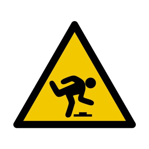 W187 - Stolpergefahr - Warnschild - Maße wählbar - Norm ISO 7010 von GRAVURE CONCEPT