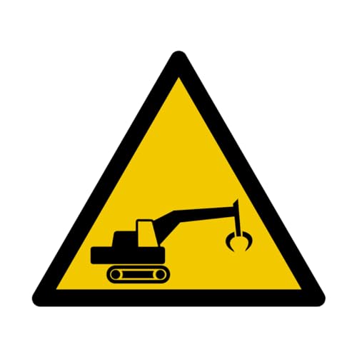 W201 - Achtung Baumaschinen - Schild und Warnschild - Größe wählbar von GRAVURE CONCEPT