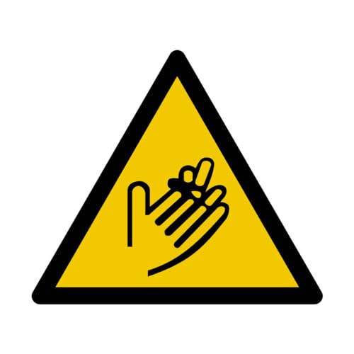 W217 - Achtung Hände Schnittgefahr - Warnschild - Maße wählbar - Norm ISO 7010 von GRAVURE CONCEPT