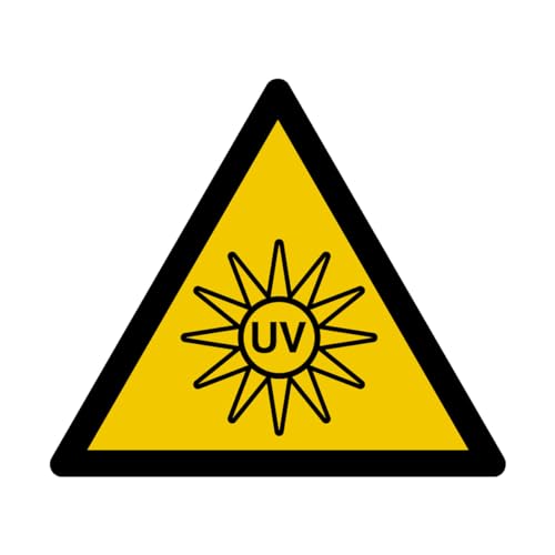 W239 - Achtung UV-Strahlung - Warnschild - Maße wählbar - Norm ISO 7010 von GRAVURE CONCEPT