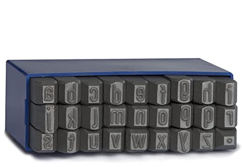 GRAVUREM-S Schlagbuchstaben, Schlagstempel, Prägestempel, Einschlagbuchstaben - KLEINBUCHSTABEN a-z,. / 7mm von GRAVUREM