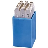Gravurem - Nummeriersatz 9-teilig (0-9) sr - Standard (1 mm) 100.SR1 von GRAVUREM