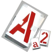 Signierschablonen Buchstaben von a-z. sh 60 mm von GRAVUREM