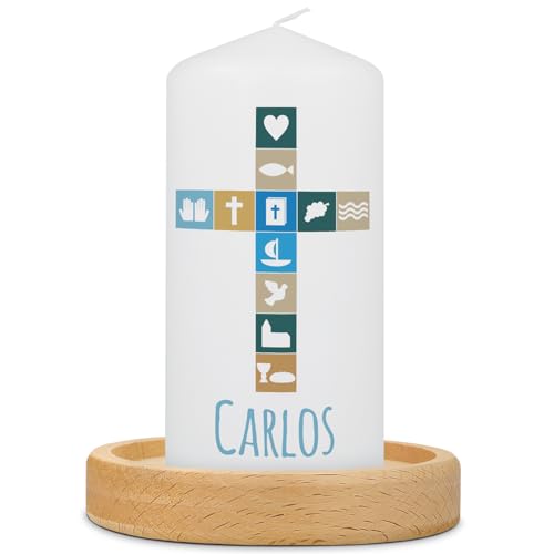 GRAVURZEILE Bedruckte Kleine Kerze - Konfirmation Symbol - Personalisiert mit Name & Datum - brilliant bedruckte Kerze - Geschenk für Mädchen & Jungen zur Konfirmation - Farbe: Kleine Kerze GRAVURZEILE Bedruckte Kleine Kerze - Konfirmation Symbol - Personalisiert mit Name & Datum - brilliant bedruckte Kerze - Geschenk für Mädchen & Jungen zur Konfirmation - Farbe: Kleine Kerze von GRAVURZEILE