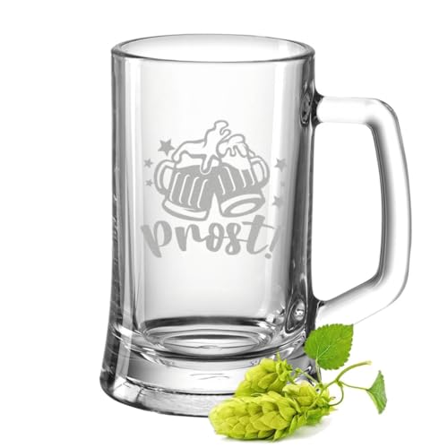 GRAVURZEILE Bierkrug mit Gravur - Prost Bier - Bierseidel als Geschenk für Bierkenner - Geschenke für Männer zum Vatertag Geburtstag oder Weihnachten - Größe 0,5 L GRAVURZEILE Bierkrug mit Gravur - Prost Bier - Bierseidel als Geschenk für Bierkenner - Geschenke für Männer zum Vatertag Geburtstag oder Weihnachten - Größe 0,5 L von GRAVURZEILE