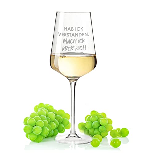 GRAVURZEILE Leonardo Puccini Weinglas mit Gravur - Hab ich schon verstanden - Lustige Geschenke mit Spruch - Geschenk für Weinliebhaber - Geschenk für Frauen & Männer - Farbe: Puccini von GRAVURZEILE