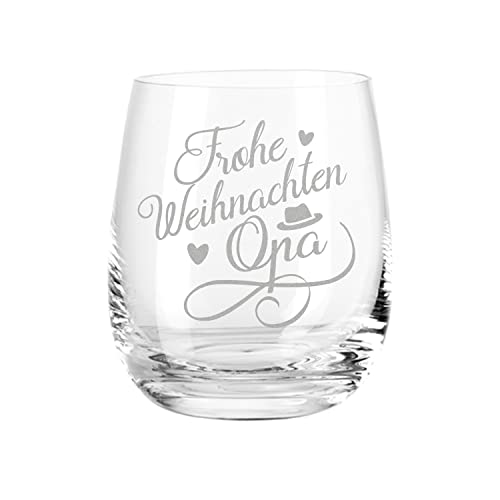 GRAVURZEILE Leonardo Weinglas - Frohe Weihnachten Opa - hochwertige Lasergravur - Max. Füllmenge 460ml - Geschenk zu Weihnachten für den besten Opa Gläser Tivoli GRAVURZEILE Leonardo Weinglas - Frohe Weihnachten Opa - hochwertige Lasergravur - Max. Füllmenge 460ml - Geschenk zu Weihnachten für den besten Opa Gläser Tivoli von GRAVURZEILE