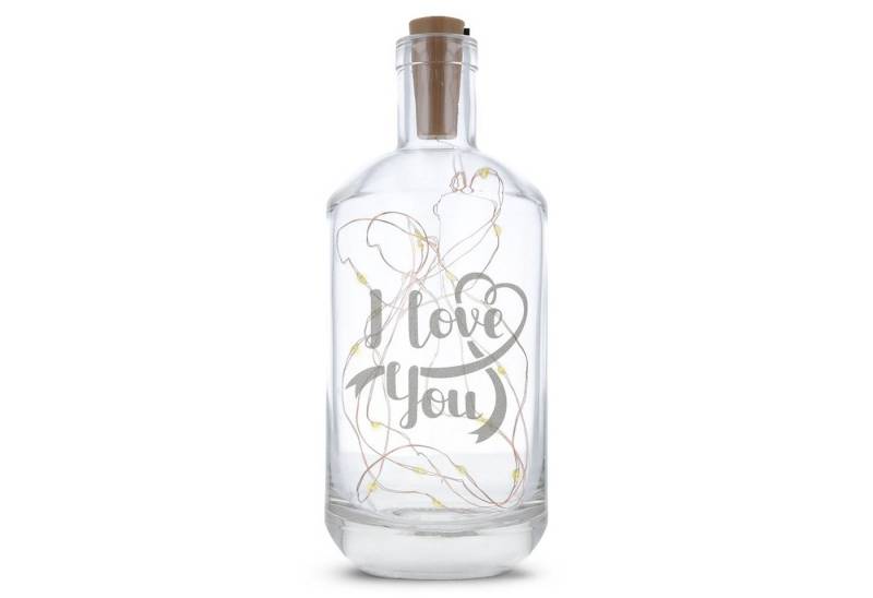 GRAVURZEILE Lichterkette Flasche mit Gravur - I love you, 20 LEDs Lichterkette mit Schalter am Korken Drahtlichterkette GRAVURZEILE Lichterkette Flasche mit Gravur - I love you, 20 LEDs Lichterkette mit Schalter am Korken Drahtlichterkette von GRAVURZEILE