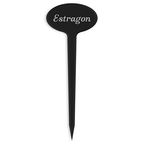 GRAVURZEILE Pflanzenschilder mit Gravur - Estragon - Stilvolle Kräuterschilder aus schwarzem Acryl für den Garten - Kräuterstecker geeignet für Beet & Kräutergarten - Farbe: Estragon GRAVURZEILE Pflanzenschilder mit Gravur - Estragon - Stilvolle Kräuterschilder aus schwarzem Acryl für den Garten - Kräuterstecker geeignet für Beet & Kräutergarten - Farbe: Estragon von GRAVURZEILE