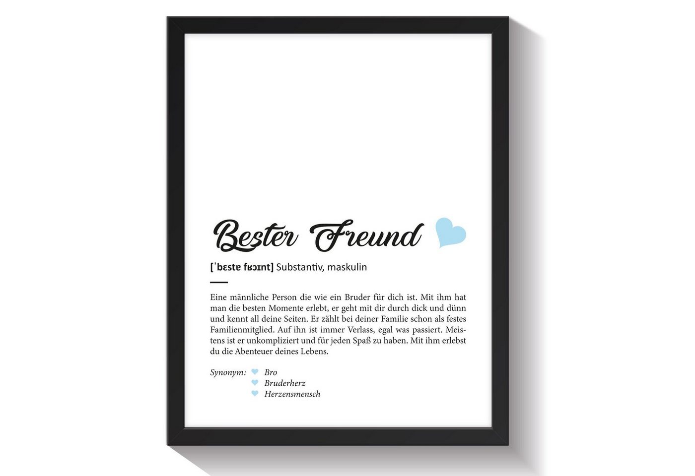 GRAVURZEILE Poster Definition Poster, Kunstdrucke auf DIN A4 Foto-Papier, Bester Freund Geschenk, Liebevolle Worterklärung im Duden-Format - Ohne Rahmen GRAVURZEILE Poster Definition Poster, Kunstdrucke auf DIN A4 Foto-Papier, Bester Freund Geschenk, Liebevolle Worterklärung im Duden-Format - Ohne Rahmen von GRAVURZEILE