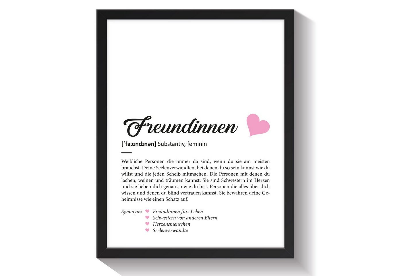 GRAVURZEILE Poster Definition Poster, Kunstdrucke auf DIN A4 Foto-Papier, Freundinnen Geschenk, Liebevolle Worterklärung im Duden-Format - Ohne Rahmen GRAVURZEILE Poster Definition Poster, Kunstdrucke auf DIN A4 Foto-Papier, Freundinnen Geschenk, Liebevolle Worterklärung im Duden-Format - Ohne Rahmen von GRAVURZEILE