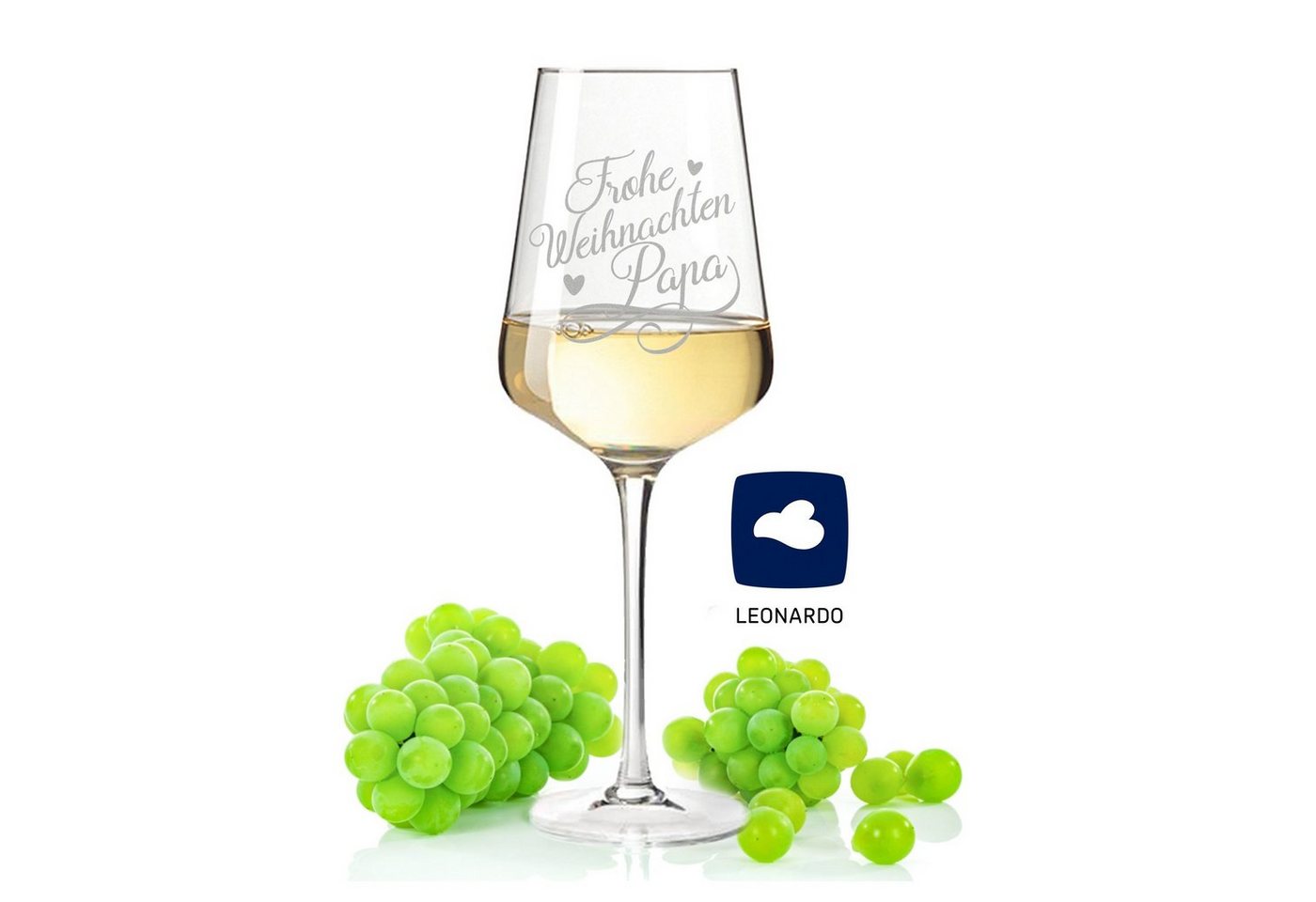 GRAVURZEILE Rotweinglas Leonardo Puccini Weinglas mit Gravur - Frohe Weihnachten Papa, Glas, graviertes Geschenk für Papa zu Weihnachten GRAVURZEILE Rotweinglas Leonardo Puccini Weinglas mit Gravur - Frohe Weihnachten Papa, Glas, graviertes Geschenk für Papa zu Weihnachten von GRAVURZEILE