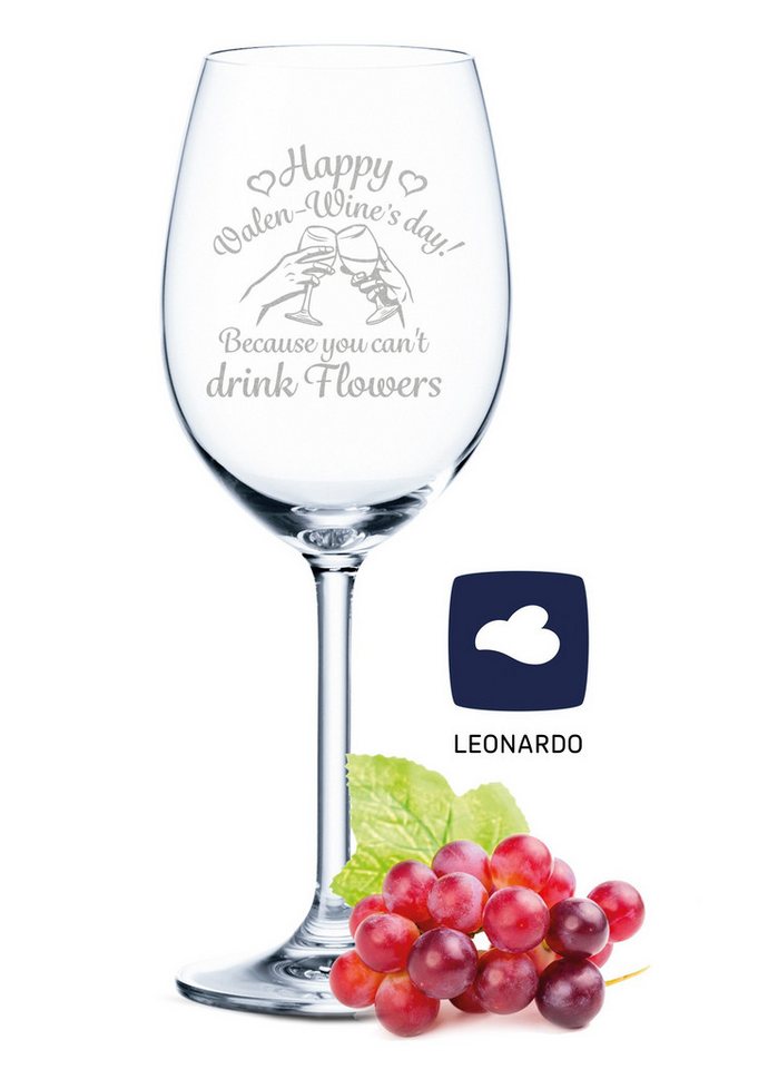 GRAVURZEILE Rotweinglas Leonardo Weinglas mit Gravur - Happy Valen-Wine's day, Glas, graviertes Geschenk für Partner zum Valentinstag GRAVURZEILE Rotweinglas Leonardo Weinglas mit Gravur - Happy Valen-Wine's day, Glas, graviertes Geschenk für Partner zum Valentinstag von GRAVURZEILE
