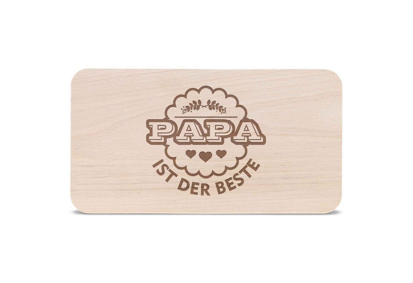 GRAVURZEILE Schneidebrett Frühstücksbrettchen Brettchen mit Gravur - Papa ist der Beste, Holz, (Kein Set), Geschenk für Papa zum Vatertag Geburtstag GRAVURZEILE Schneidebrett Frühstücksbrettchen Brettchen mit Gravur - Papa ist der Beste, Holz, (Kein Set), Geschenk für Papa zum Vatertag Geburtstag von GRAVURZEILE