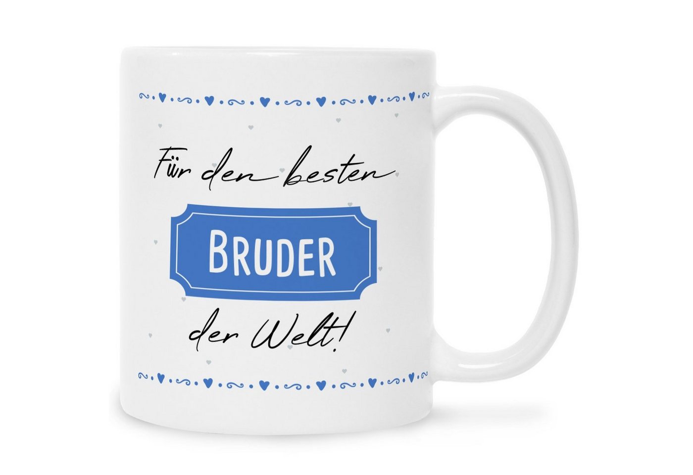 GRAVURZEILE Tasse mit Spruch - Für die Besten der Welt!, Keramik, Farbe: Weiß von GRAVURZEILE