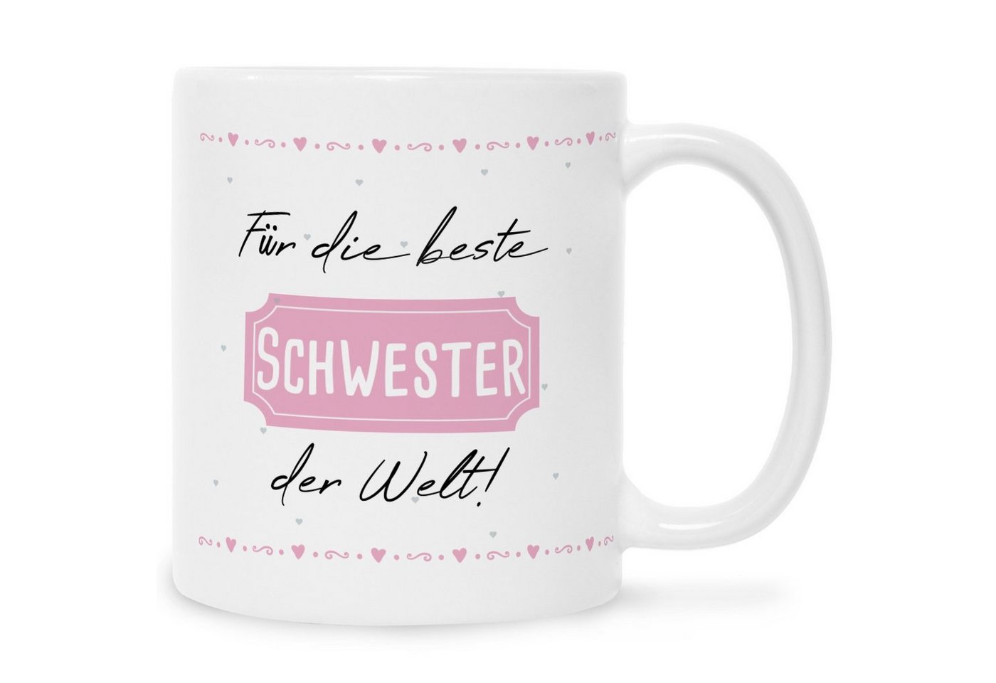 GRAVURZEILE Tasse mit Spruch - Für die Besten der Welt!, Keramik, Farbe: Weiß von GRAVURZEILE