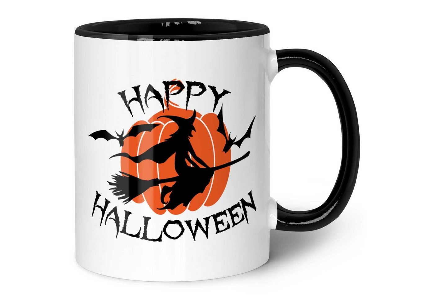 GRAVURZEILE Tasse mit Motiv im Happy Halloween Hexen Design, Keramik, 330 ml von GRAVURZEILE