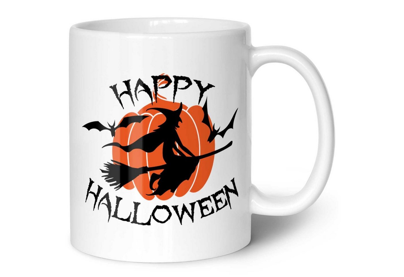 GRAVURZEILE Tasse mit Motiv im Happy Halloween Hexen Design, Keramik, 330 ml von GRAVURZEILE