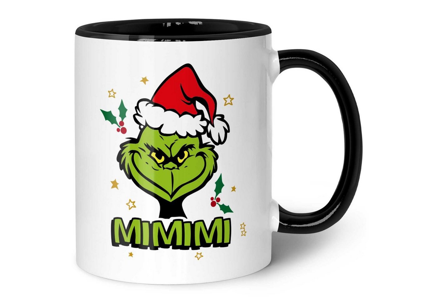 GRAVURZEILE Tasse mit Weihnachtsmotiv - Geschenke für Frauen & Männer zu Weihnachten, Spülmaschinenfest - Grinch MiMiMi - Schwarz und Weiß von GRAVURZEILE