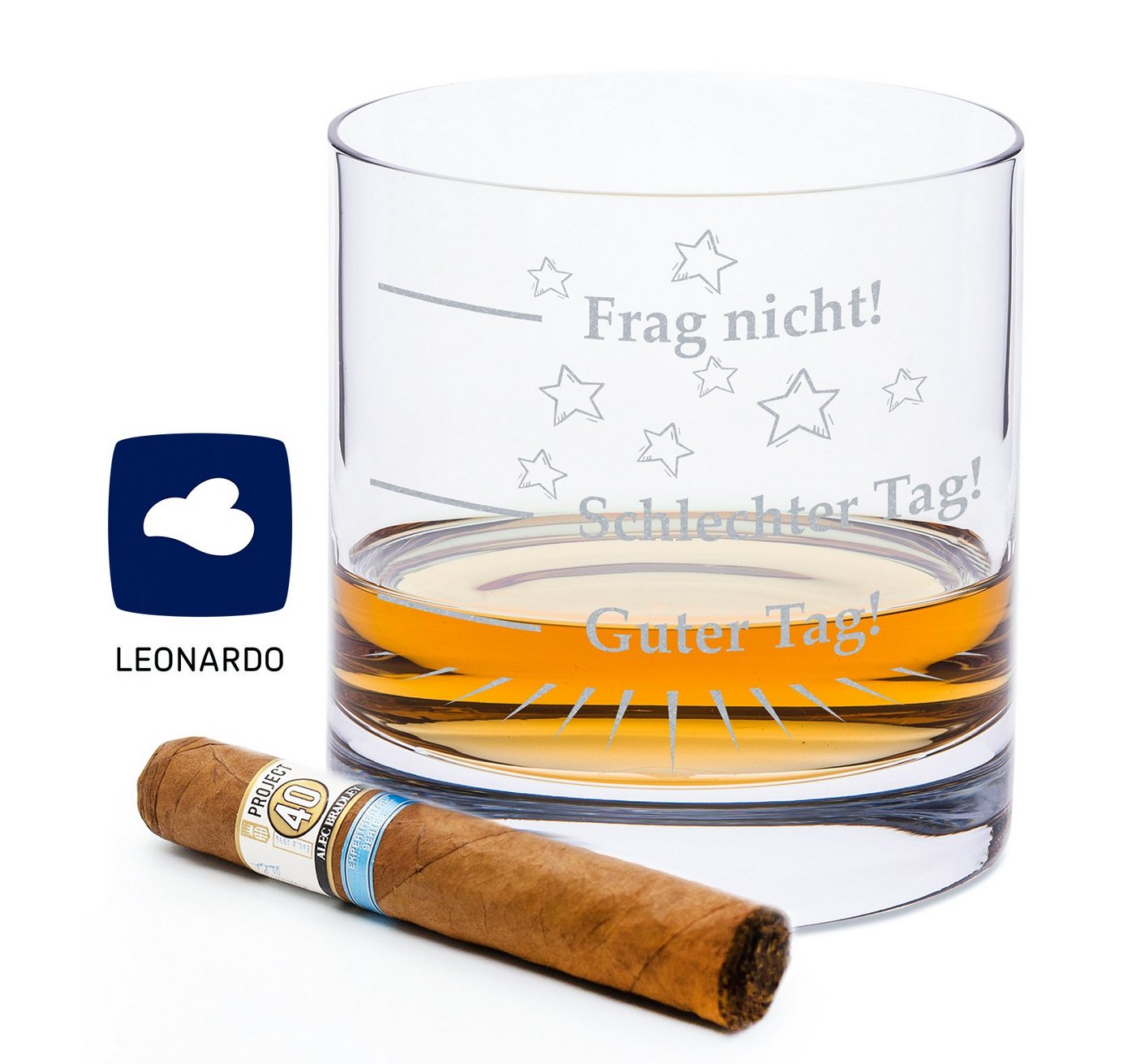 GRAVURZEILE Whiskyglas mit Gravur - Schlechter Tag, Guter Tag - Frag nicht! - Geschenk -, Glas GRAVURZEILE Whiskyglas mit Gravur - Schlechter Tag, Guter Tag - Frag nicht! - Geschenk -, Glas von GRAVURZEILE