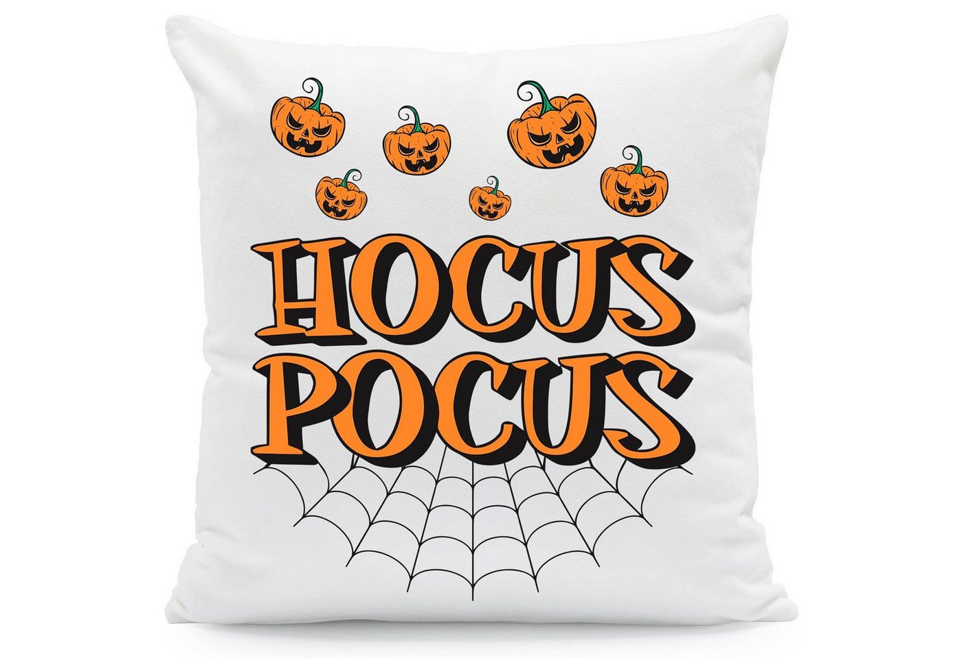 GRAVURZEILE Zierkissen mit Motiv - Hocus Pocus - Schauriges Halloweenmotiv -, starke Farben ohne verblassen, Maschinenwäsche geeignet - ohne Füllung von GRAVURZEILE