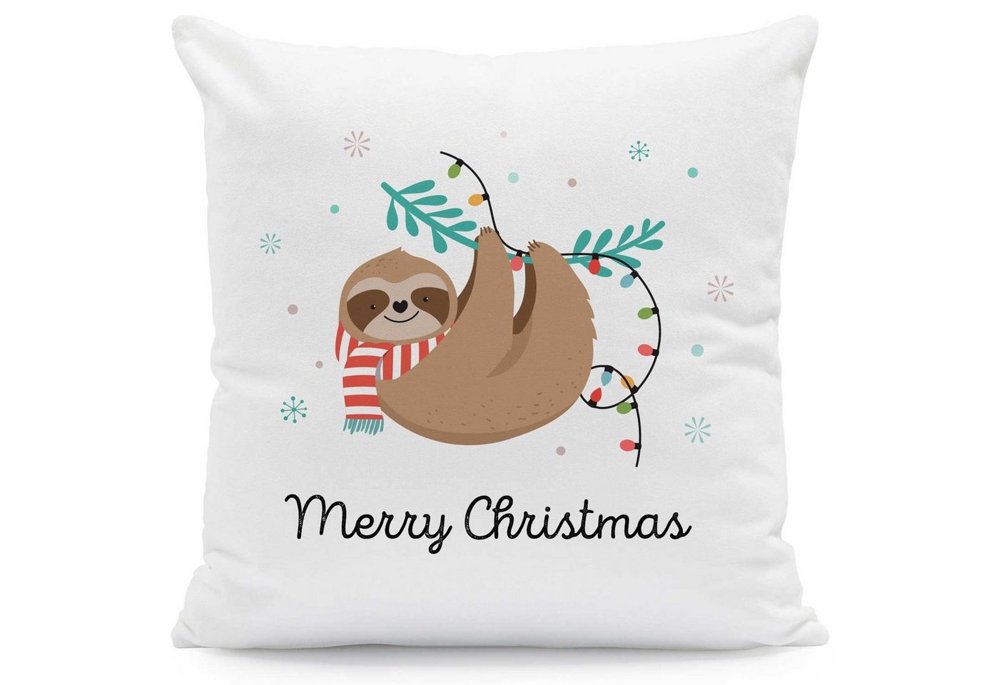 GRAVURZEILE Zierkissen mit Weihnachtsmotiv - Merry Christmas Faultier - Weihnachtsdeko, 40 x 40 cm - Waschbar bis 40 Grad - Mit Füllung GRAVURZEILE Zierkissen mit Weihnachtsmotiv - Merry Christmas Faultier - Weihnachtsdeko, 40 x 40 cm - Waschbar bis 40 Grad - Mit Füllung von GRAVURZEILE