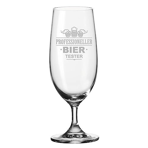 Leonardo Bierglas mit Gravur - Professioneller Biertester - Biertulpe als Geschenk für Väter - Geschenkidee für Männer zum Geburtstag - Geschenke für Papa zum Vatertag - 280 ml von GRAVURZEILE