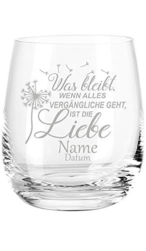 Leonardo Teelicht Trauerlicht als Erinnerung - was bleibt wenn Alles geht - Trauerlicht als Erinnerung an Verstorbenen mit Gravur eines Namen - Trost Geste & Beileid aussprechen von GRAVURZEILE