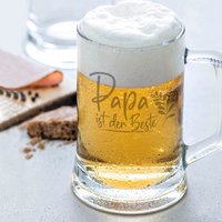 Bierkrug Mit Gravur - Papa Ist Der Beste Geschenke Für Männer 0, 5 L Und 0, 3 Vatertagsgeschenk Geburtstagsgeschenk von GRAVURZEILEShop