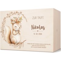 Erinnerungsbox Baby Personalisiert - Holzkiste Mit Name Und Datum Geschenk Geburt Mädchen & Jungs Weihnachtsgeschenke Namen von GRAVURZEILEShop