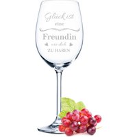 Leonardo Weinglas Mit Gravur - Glück Ist Eine Freundin Wie Dich Personalisierte Glas-Geschenke Geburtstag Geschenk Beste von GRAVURZEILEShop