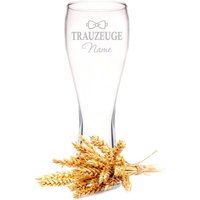 Leonardo Weizenglas Mit Gravur - Trauzeuge Design Geschenk Für Männer Personalisiert Glas-Geschenk Zur Geburtstag, Valentinstag von GRAVURZEILEShop