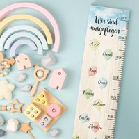 Messlatte Als Abschiedsgeschenk - Ballons Personalisiert Mit Namen Aus Holz Geschenk Erzieherinnen Und Erzieher Abschied von GRAVURZEILEShop