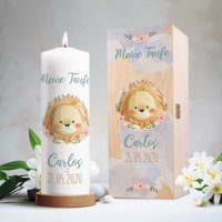 Personalisierte Taufkerze - Babylöwe Für Mädchen & Jungen Bedruckte Kerze Zur Taufe Taufgeschenk Mit Name Und Datum Personalisierte Taufkerze - Babylöwe Für Mädchen & Jungen Bedruckte Kerze Zur Taufe Taufgeschenk Mit Name Und Datum von GRAVURZEILEShop